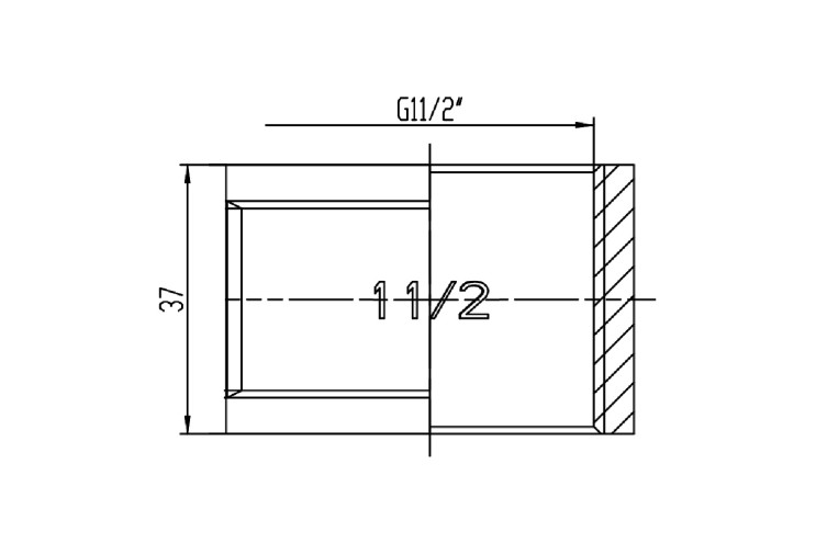 Муфта SD Forte 1" 1/2 ВВ SF35640 SD00002546 Муфта SD Forte 1" 1/2 ВВ SF35640 SD00002546