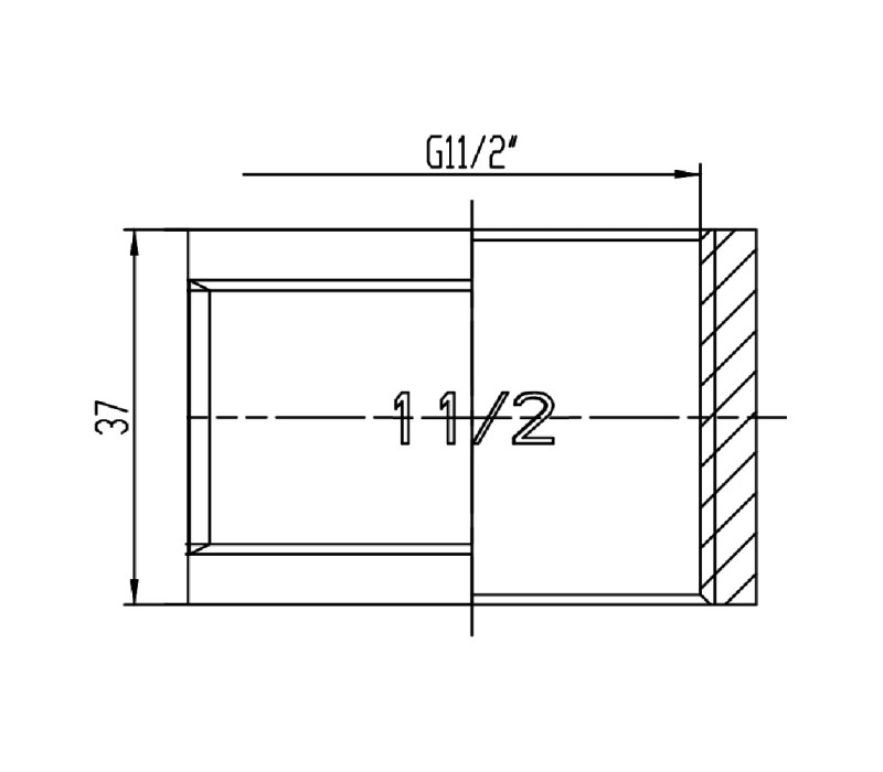 Муфта SD Forte 1" 1/2 ВВ SF35640 SD00002546