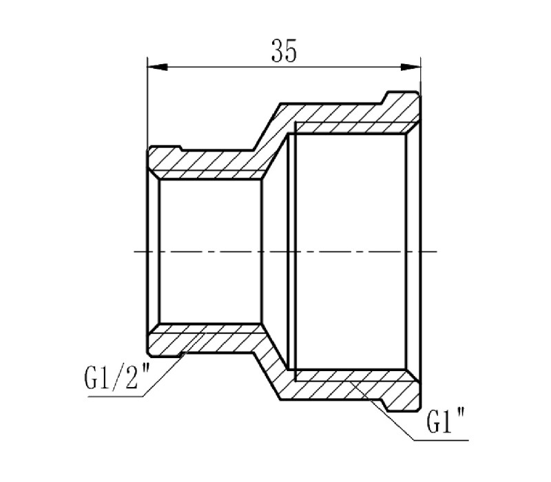 Муфта редукционная SD Forte 1"х1/2" ВВ SF3572515 SD00002555