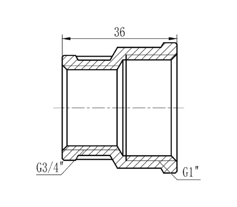 Муфта редукционная SD Forte 1"х3/4" ВВ SF3572520 SD00002556 Муфта редукционная SD Forte 1"х3/4" ВВ SF3572520 SD00002556