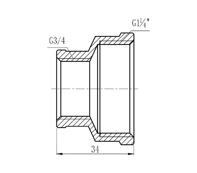 Муфта редукционная SD Forte 1" 1/4х3/4" ВВ SF3573220 SD00002553 Муфта редукционная SD Forte 1" 1/4х3/4" ВВ SF3573220 SD00002553