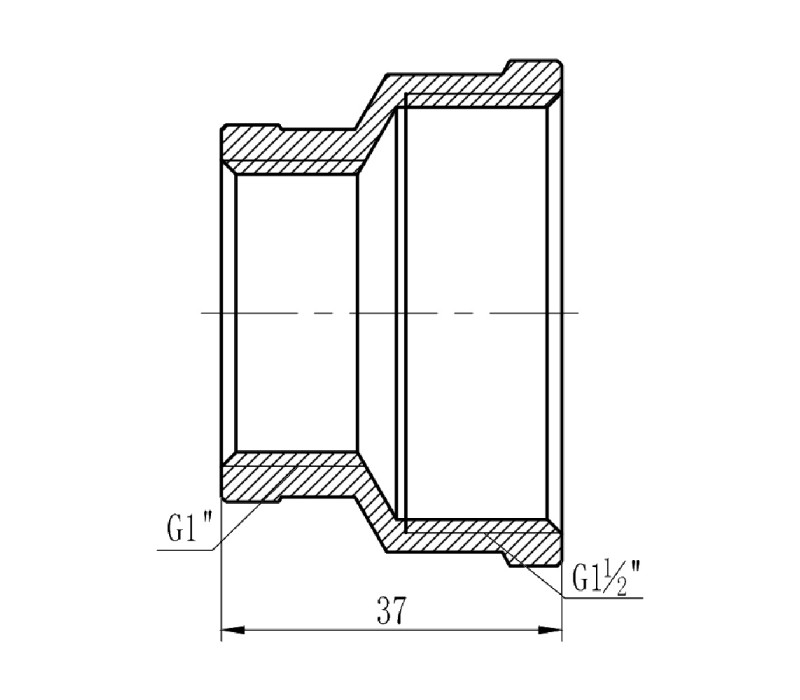 Муфта редукционная SD Forte 1" 1/2х1" ВВ SF3574025 SD00002548 Муфта редукционная SD Forte 1" 1/2х1" ВВ SF3574025 SD00002548