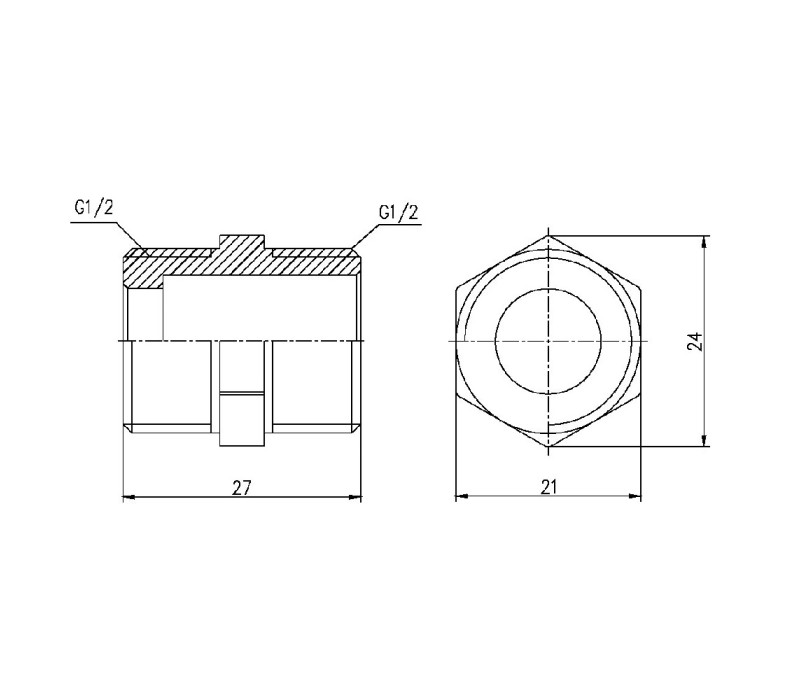 Ніпель SD Forte 1/2" SF35815 SD00002586 Ніпель SD Forte 1/2" SF35815 SD00002586