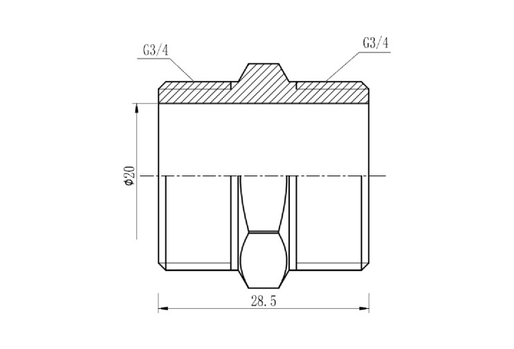 Ниппель SD Forte 3/4" SF35820 SD00002590 Ниппель SD Forte 3/4" SF35820 SD00002590