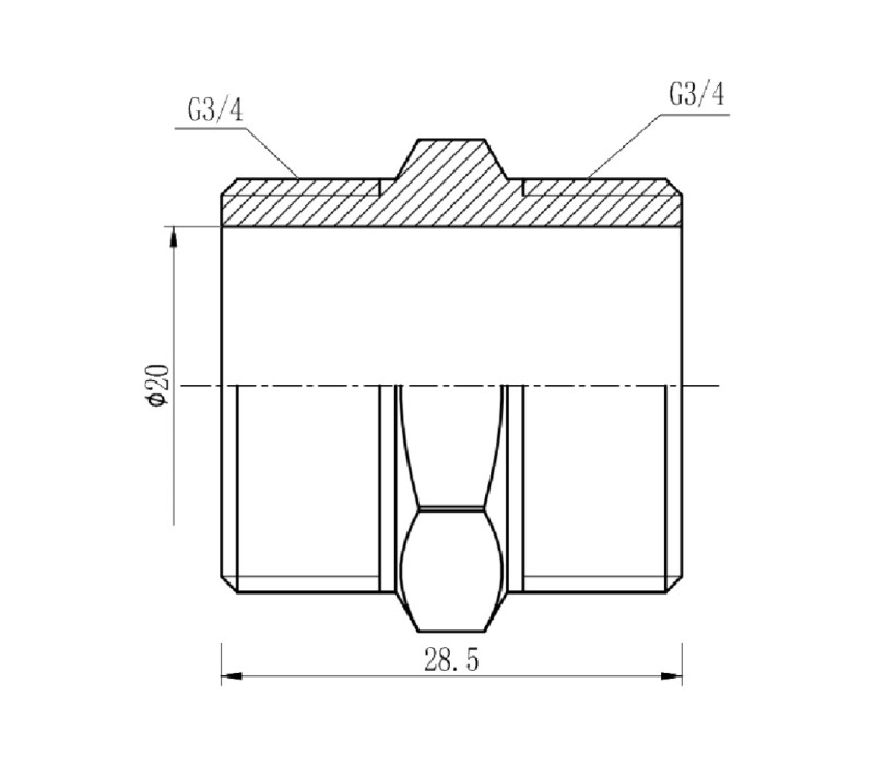 Ніпель SD Forte 3/4" SF35820 SD00002590 Ніпель SD Forte 3/4" SF35820 SD00002590