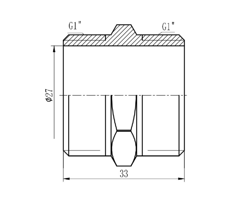 Ниппель SD Forte 1" SF35825 SD00002583 Ниппель SD Forte 1" SF35825 SD00002583