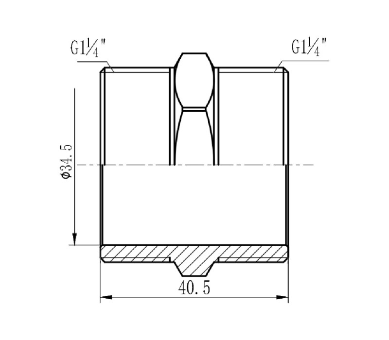 Ниппель SD Forte 1" 1/4 SF35832 SD00002579 Ниппель SD Forte 1" 1/4 SF35832 SD00002579