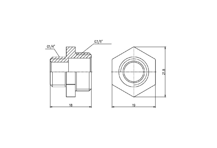 Ниппель редукционный SD Forte 3/8"х1/4" SF35996 SD00002591