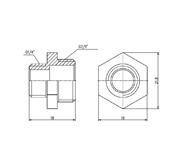 Ніпель редукційний SD Forte 3/8"х1/4" SF35996 SD00002591 Ніпель редукційний SD Forte 3/8"х1/4" SF35996 SD00002591