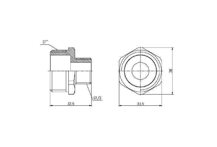 Ниппель редукционный SD Forte 1"х1/2" SF3592515 SD00002584 Ниппель редукционный SD Forte 1"х1/2" SF3592515 SD00002584