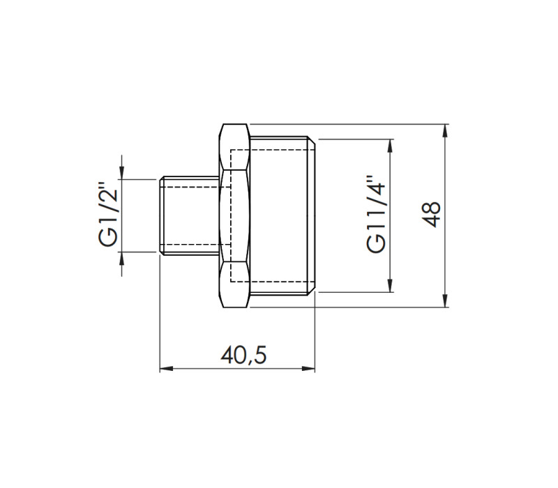 Ніпель редукційний SD Forte 1" 1/4х1/2" SF3593215 SD00002581