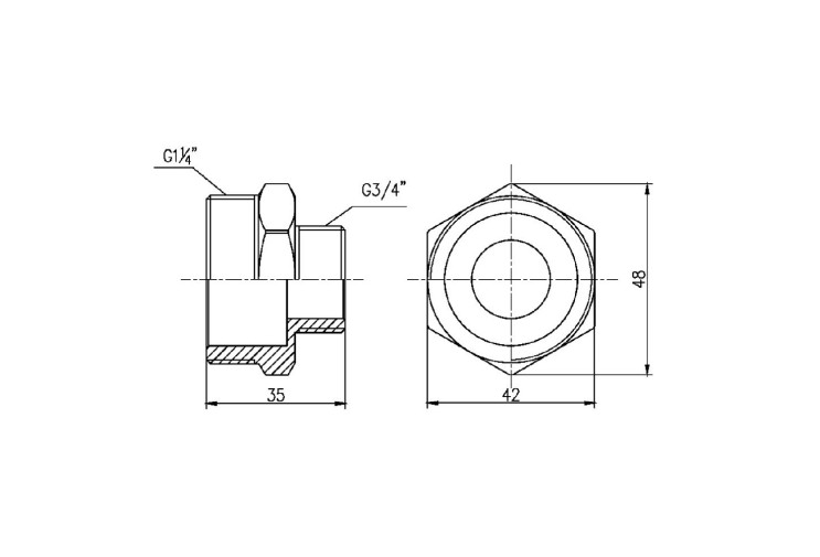 Ниппель редукционный SD Forte 1" 1/4х3/4" SF3593220 SD00002582 Ниппель редукционный SD Forte 1" 1/4х3/4" SF3593220 SD00002582