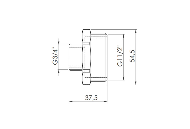Ніпель редукційний SD Forte 1" 1/2х3/4" SF3594020 SD00002578