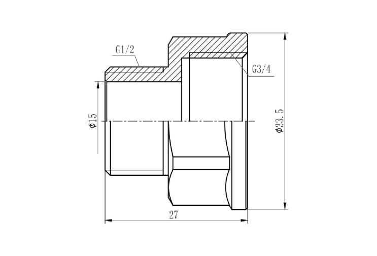 Переход SD Forte 3/4"х1/2" ВН SF3602015 SD00002616 Переход SD Forte 3/4"х1/2" ВН SF3602015 SD00002616