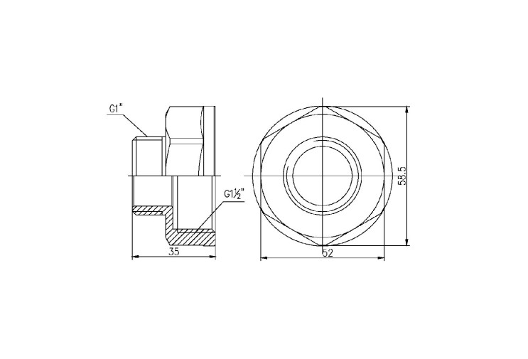Переход SD Forte 1" 1/2х1" ВН SF3604025 SD00002606