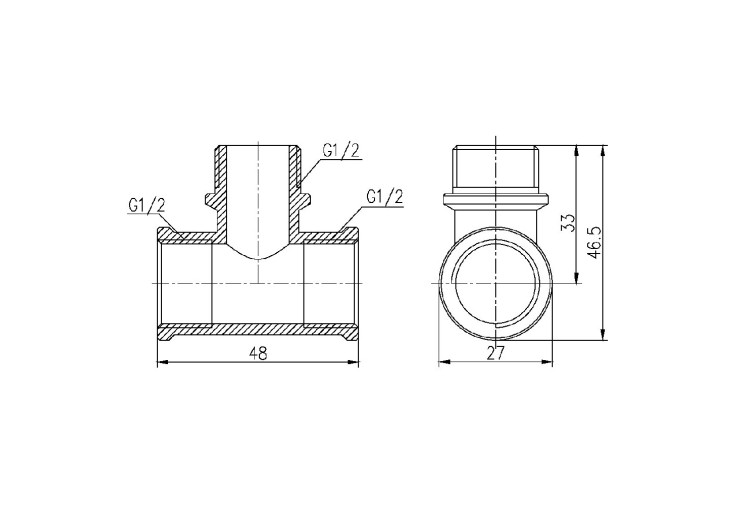 Трійник SD Forte 1/2" ВЗВ SF36415 SD00002663 Трійник SD Forte 1/2" ВЗВ SF36415 SD00002663