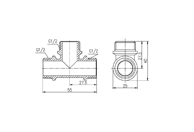 Трійник SD Forte 1/2" ЗЗ SF36715 SD00002666