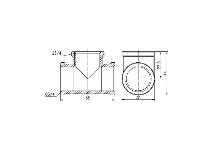 Трійник SD Forte 3/4" ВВ SF36120 SD00002679