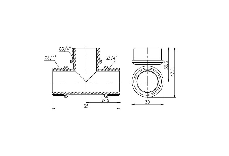 Трійник SD Forte 3/4" ЗЗ SF36720 SD00002684