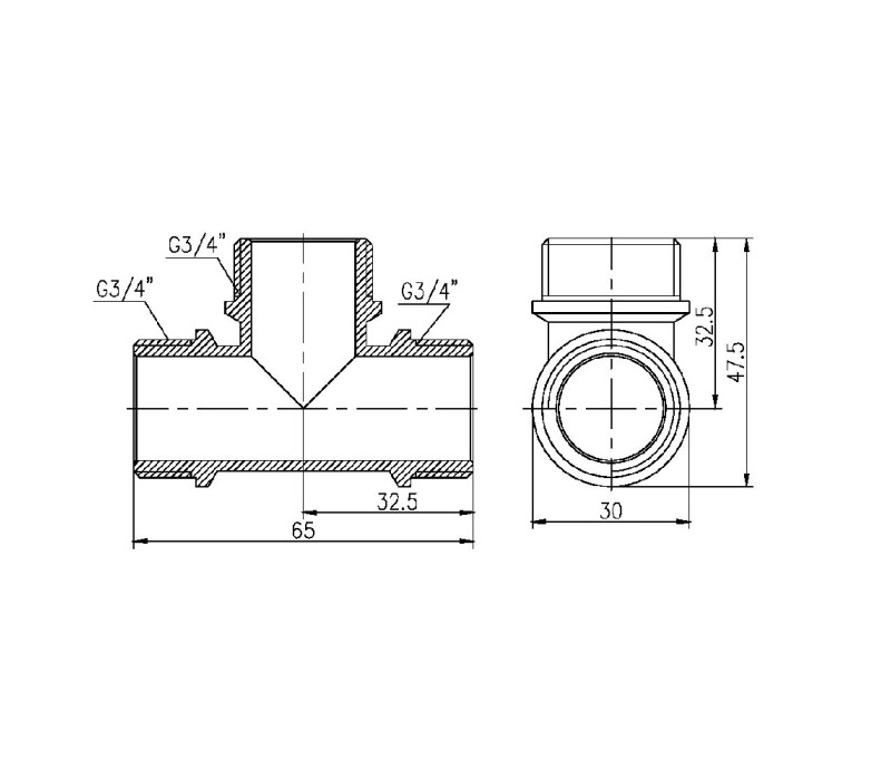 Трійник SD Forte 3/4" ЗЗ SF36720 SD00002684