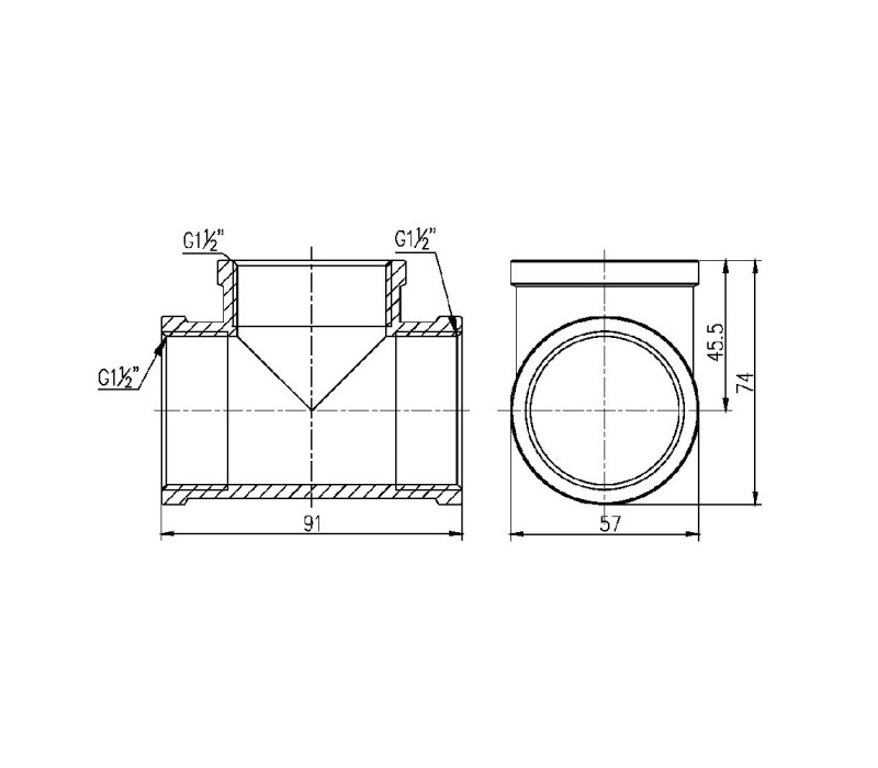 Трійник SD Forte 1" 1/2 ВВ SF36140 SD00002651 Трійник SD Forte 1" 1/2 ВВ SF36140 SD00002651