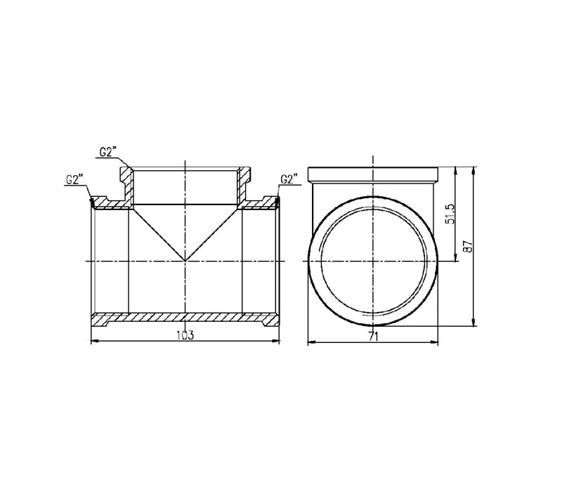 Трійник SD Forte 2" ВВ SF36150 SD00002644 Трійник SD Forte 2" ВВ SF36150 SD00002644