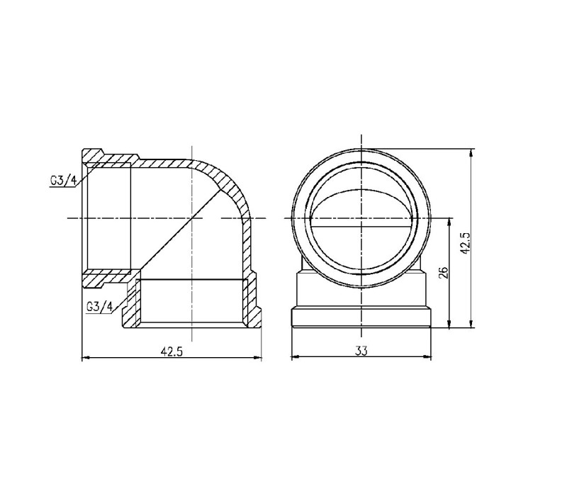 Кутик SD Forte 3/4" ВВ SF36820 SD00002706 Кутик SD Forte 3/4" ВВ SF36820 SD00002706