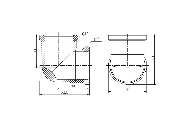 Уголок SD Forte 1" ВВ SF36825 SD00002696 Уголок SD Forte 1" ВВ SF36825 SD00002696