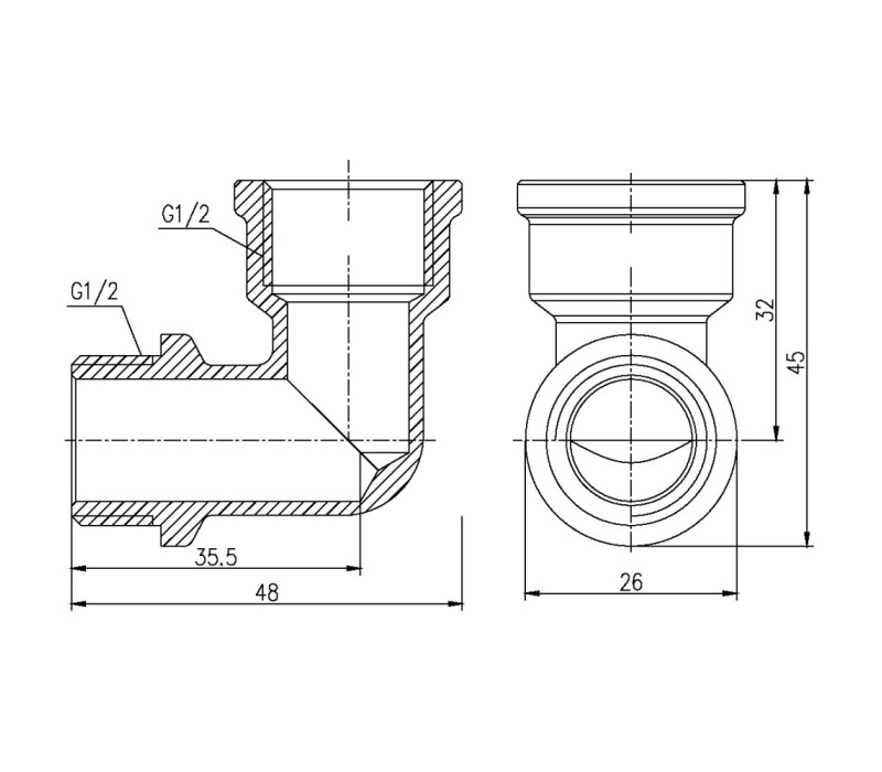 Кутик SD Forte 1/2" ВЗ SF37215 SD00002702