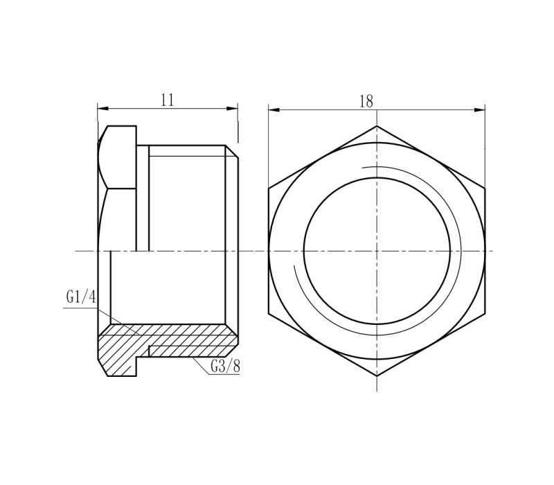 Футорка SD Forte 3/8"х1/4" ЗВ SF37496 SD00002752 Футорка SD Forte 3/8"х1/4" ЗВ SF37496 SD00002752