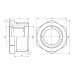 Футорка SD Forte 1/2"х1/4" НВ SF374156 SD00002750