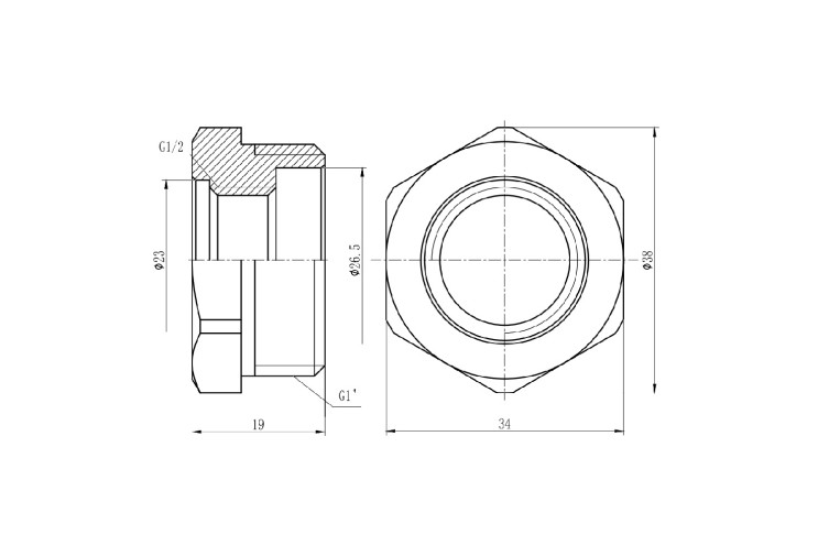 Футорка SD Forte 1"х1/2" НВ SF3742515 SD00002747 Футорка SD Forte 1"х1/2" НВ SF3742515 SD00002747