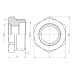Футорка SD Forte 1"х1/2" НВ SF3742515 SD00002747