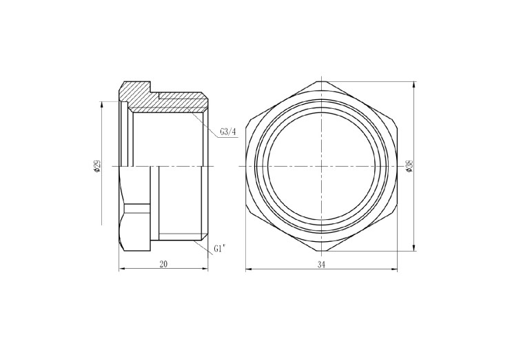 Футорка SD Forte 1"х3/4" НВ SF3742520 SD00002748 Футорка SD Forte 1"х3/4" НВ SF3742520 SD00002748