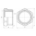 Футорка SD Forte 1"х3/4" НВ SF3742520 SD00002748