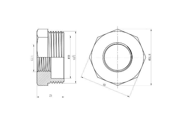 Футорка SD Forte 1" 1/2х3/4" НВ SF3744020 SD00002743 Футорка SD Forte 1" 1/2х3/4" НВ SF3744020 SD00002743