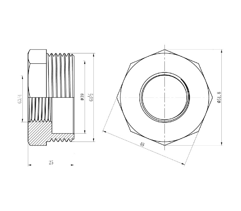 Футорка SD Forte 1" 1/2х3/4" ЗВ SF3744020 SD00002743 Футорка SD Forte 1" 1/2х3/4" ЗВ SF3744020 SD00002743
