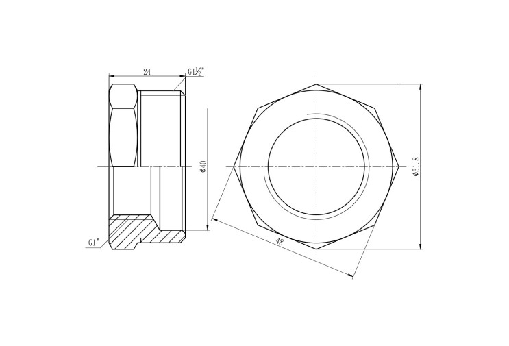 Футорка SD Forte 1" 1/2х1" НВ SF3744025 SD00002742 Футорка SD Forte 1" 1/2х1" НВ SF3744025 SD00002742