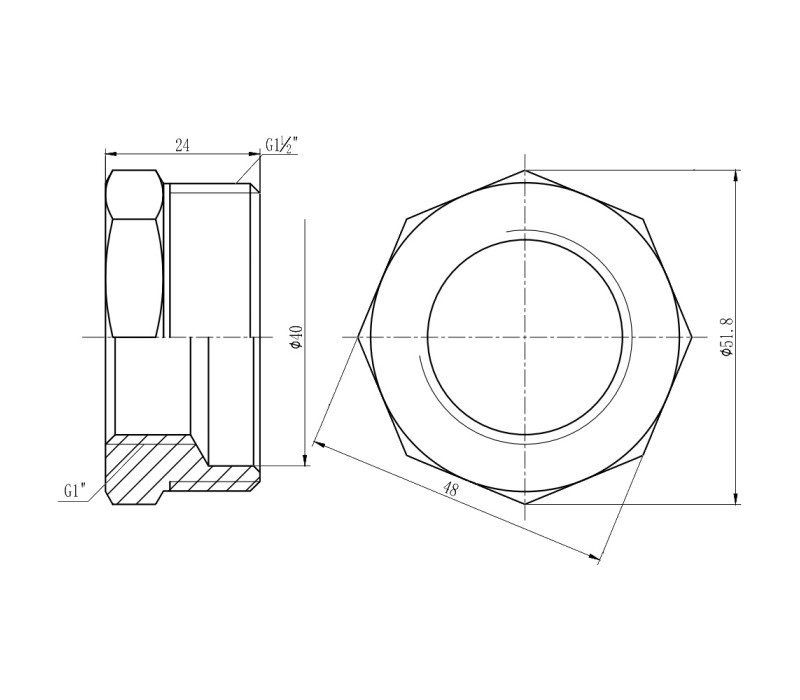Футорка SD Forte 1" 1/2х1" ЗВ SF3744025 SD00002742 Футорка SD Forte 1" 1/2х1" ЗВ SF3744025 SD00002742