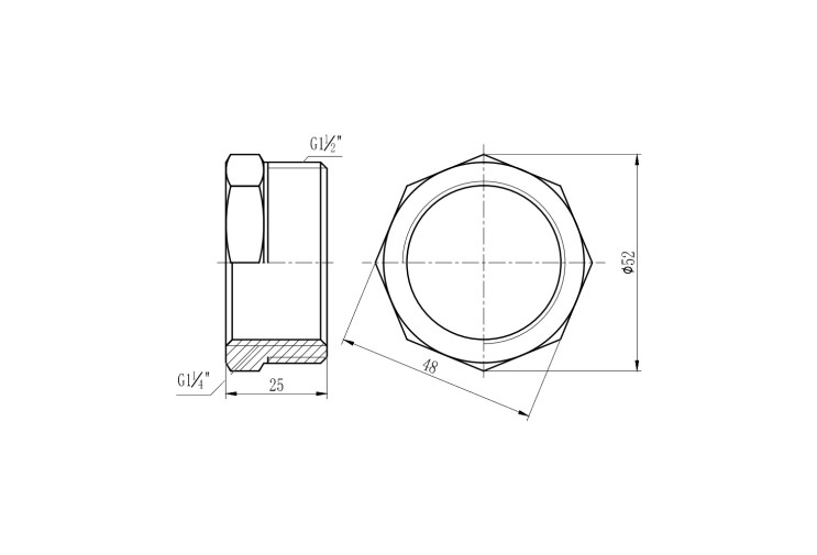 Футорка SD Forte 1" 1/2х1" 1/4 НВ SF3744032 SD00002741 Футорка SD Forte 1" 1/2х1" 1/4 НВ SF3744032 SD00002741