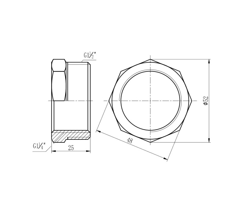 Футорка SD Forte 1" 1/2х1" 1/4 ЗВ SF3744032 SD00002741 Футорка SD Forte 1" 1/2х1" 1/4 ЗВ SF3744032 SD00002741