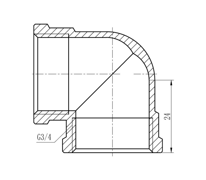 Кутик SD Forte 3/4" ВВ хром SF368H20 SD00002717 Кутик SD Forte 3/4" ВВ хром SF368H20 SD00002717