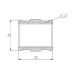 Муфта SD Forte 1/2" ВВ хром SF356H15 SD00002565