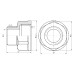 Переход SD Forte 3/4"х1/2" ВН хром SF360H2015 SD00002638