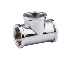 Трійник SD Forte 1/2" ВВ хром SF361H15 Трійник SD Forte 1/2" ВВ хром SF361H15