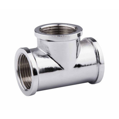 Трійник SD Forte 1/2" ВВ хром SF361H15 Трійник SD Forte 1/2" ВВ хром SF361H15