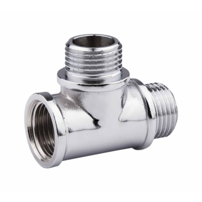 Трійник SD Forte 1/2" ВЗЗ хром SF365H15 Трійник SD Forte 1/2" ВЗЗ хром SF365H15