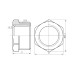 Футорка SD Forte 3/4"х1/2" НВ хром SF374H2015 SD00002756