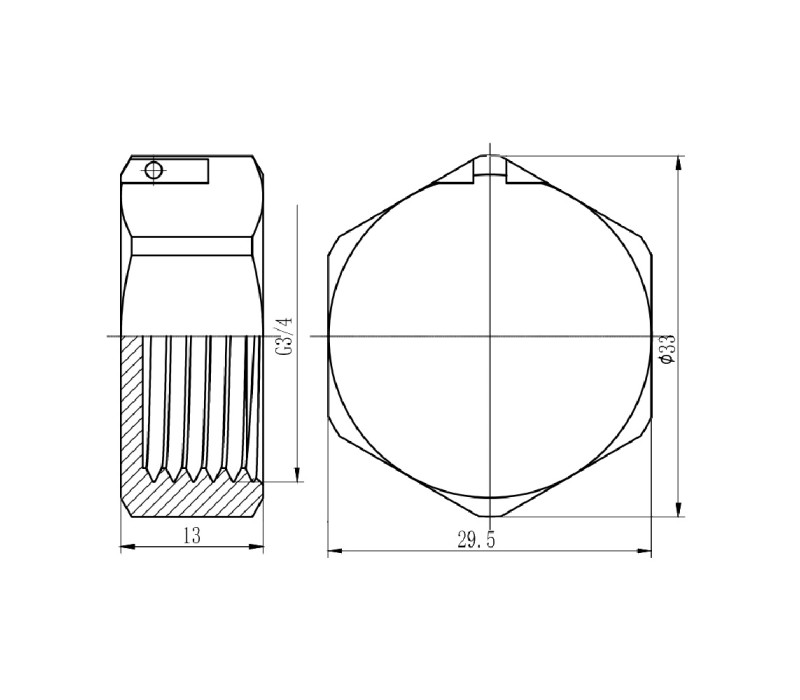 Заглушка SD Forte 3/4" ЗР хром SF353H20 SD00002523 Заглушка SD Forte 3/4" ЗР хром SF353H20 SD00002523
