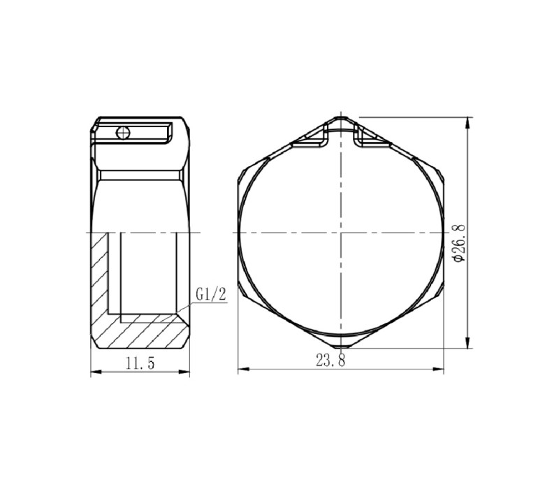Заглушка SD Forte 1/2" ВР хром SF352H15 SD00002520 Заглушка SD Forte 1/2" ВР хром SF352H15 SD00002520